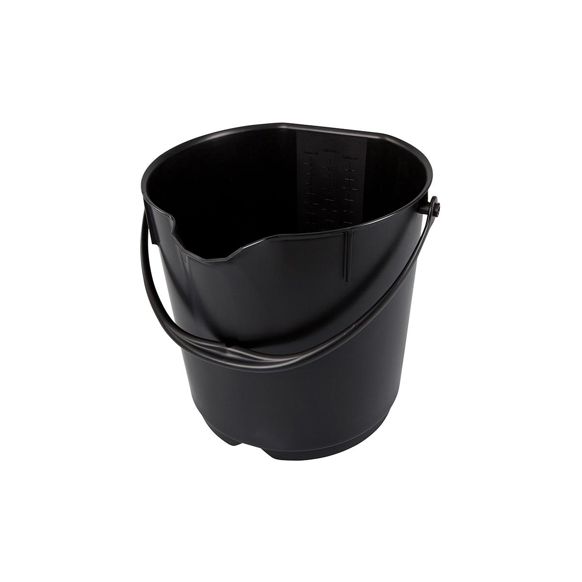 4 Gallon Color Coded Food Grade Bucket Black - K80101/BLK